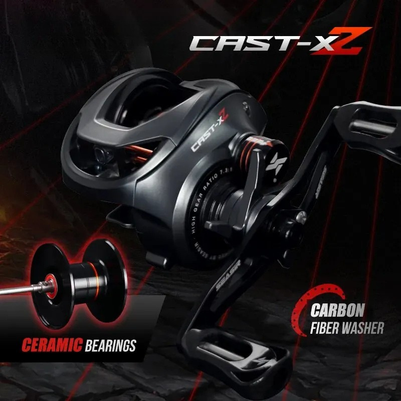 7.3:1 Baitcasting Reel with Magnetic Brake