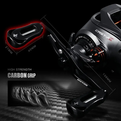 7.3:1 Baitcasting Reel with Magnetic Brake